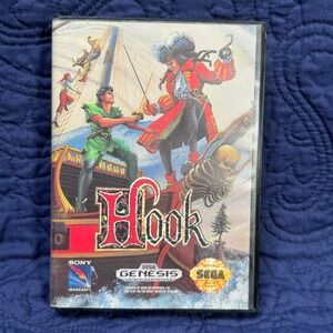 Hook Sega Genesis Game 16 Bit Cartridge Authentic‎ Tested No Manual